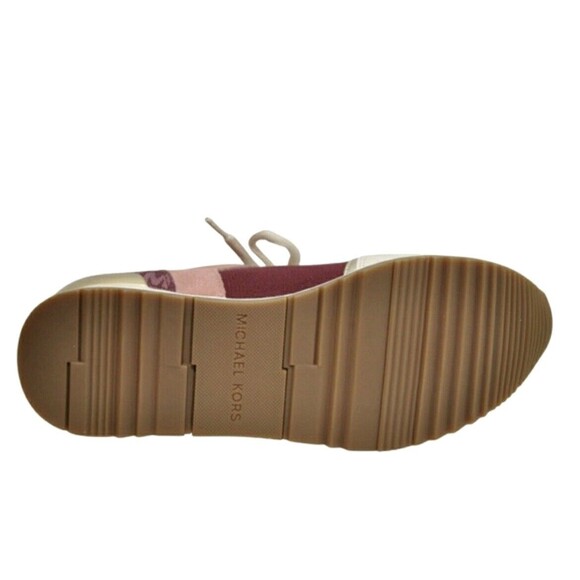 New Michael Kors Jenkins Knit Trainer Soft Stretch Sneakers Dark Cherry Size 11M - Picture 5 of 6